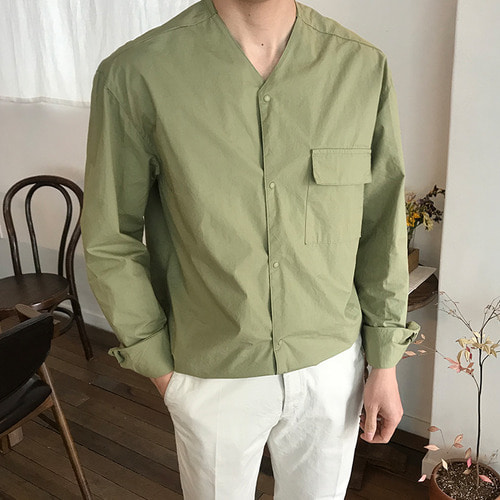 스냅 라르니 셔츠 자켓(4color)